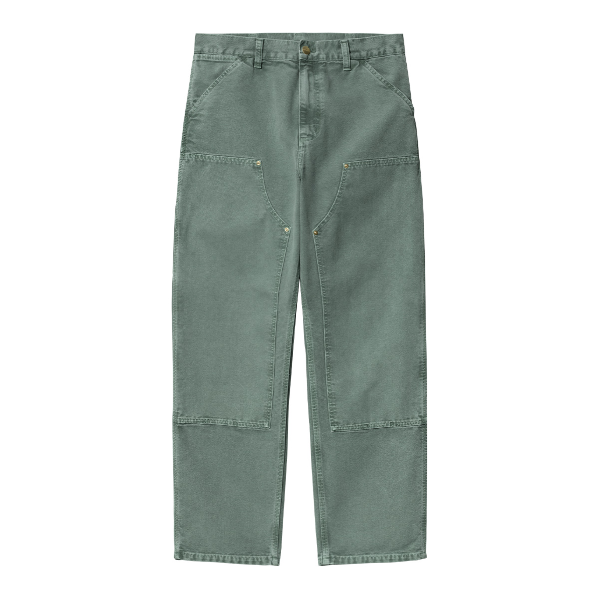 Carhartt WIP Double Knee Pant Silver Pine Stone Canvas