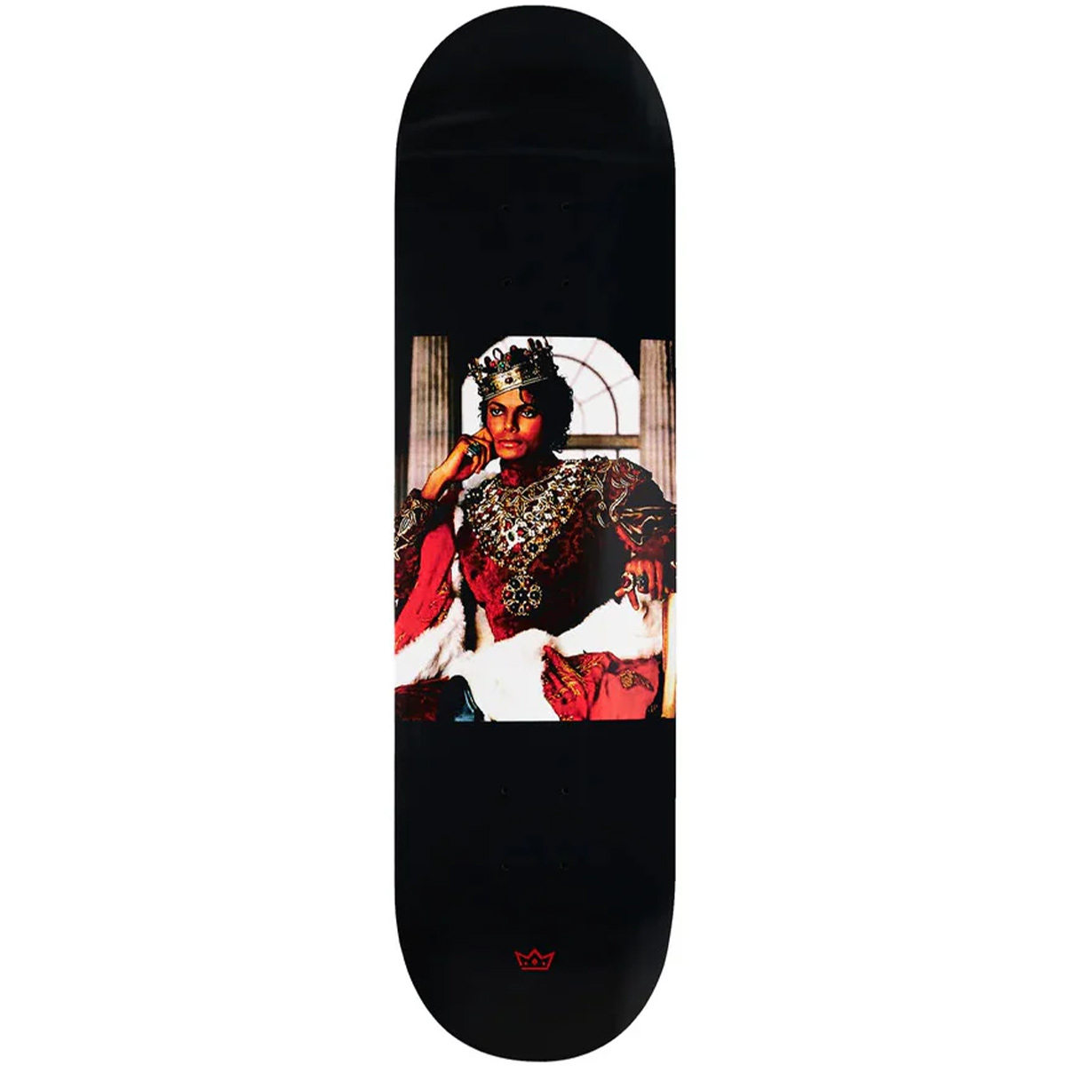 King Applehead TJ Black Skateboard Deck 8.18