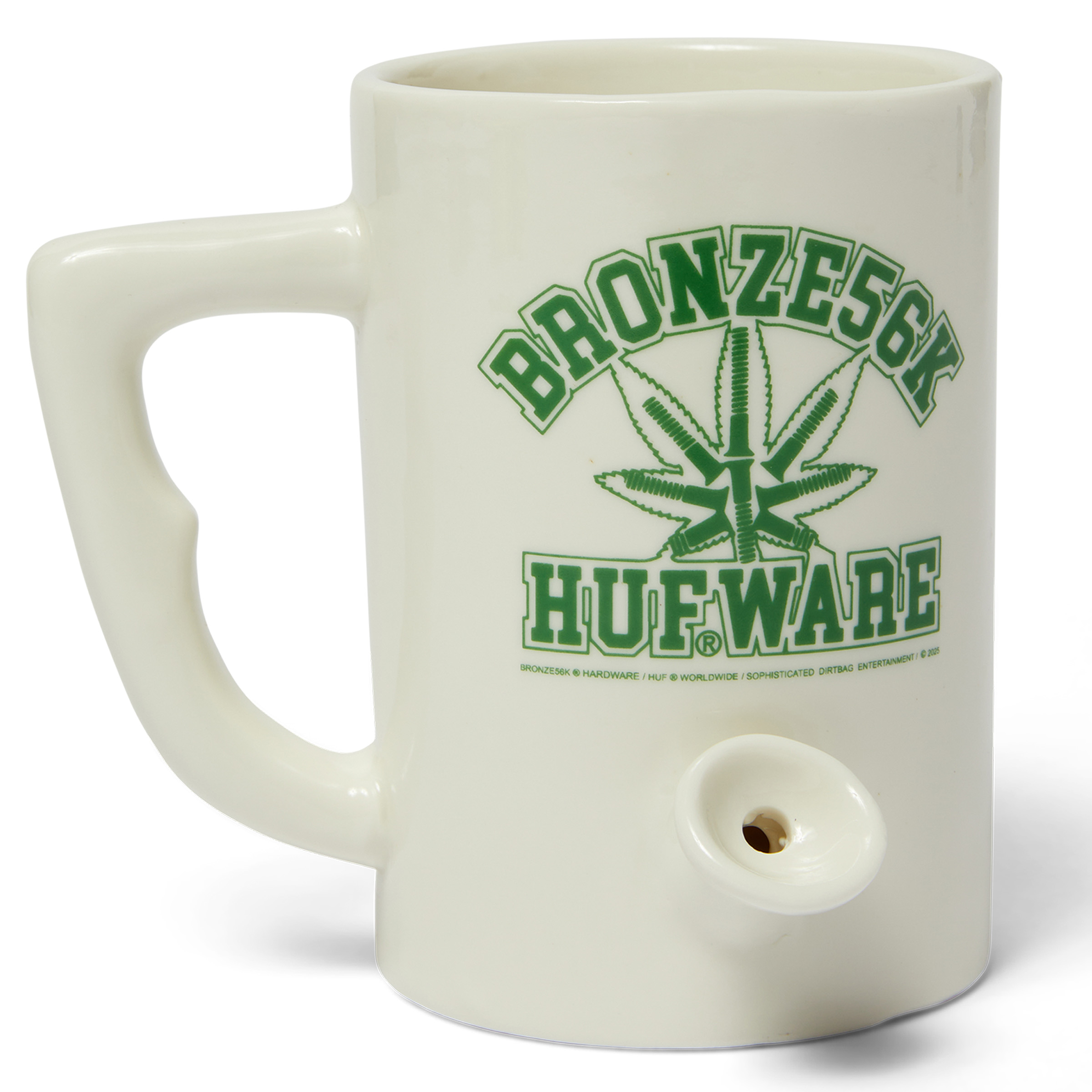 HUF X Bronze 56K Early Riser Mug White