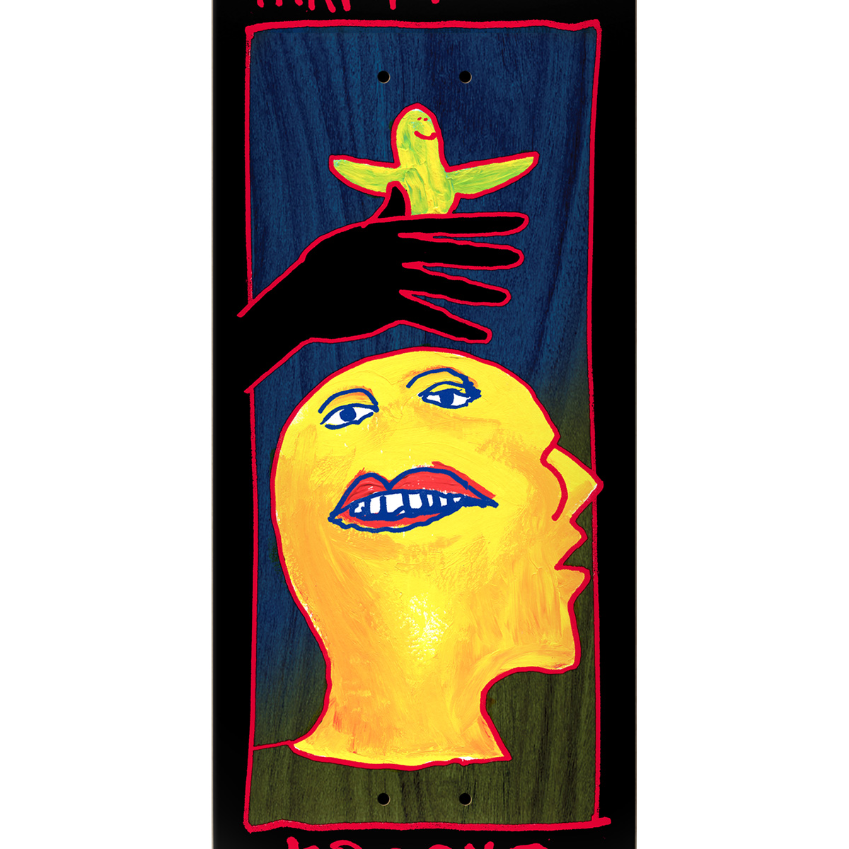 Krooked Una Teeth Skateboard Deck 8.28 