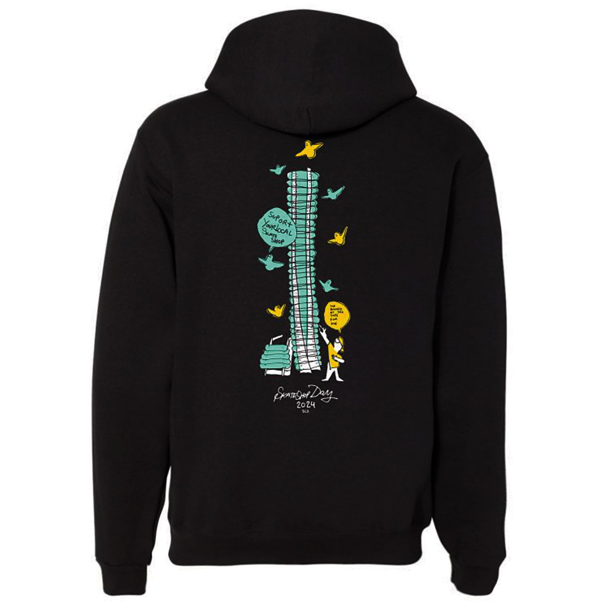 Skatestore Skateshop Day Gonz Deck Wall Hoodie Black