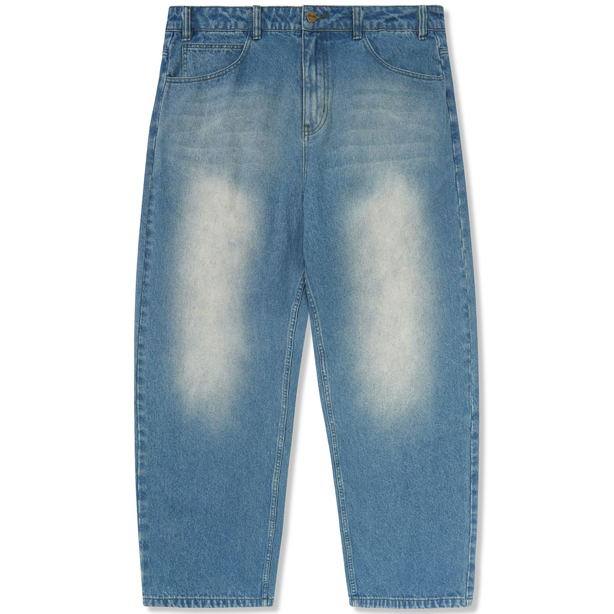 Butter Goods Warped Denim Jeans Washed Mid Blue