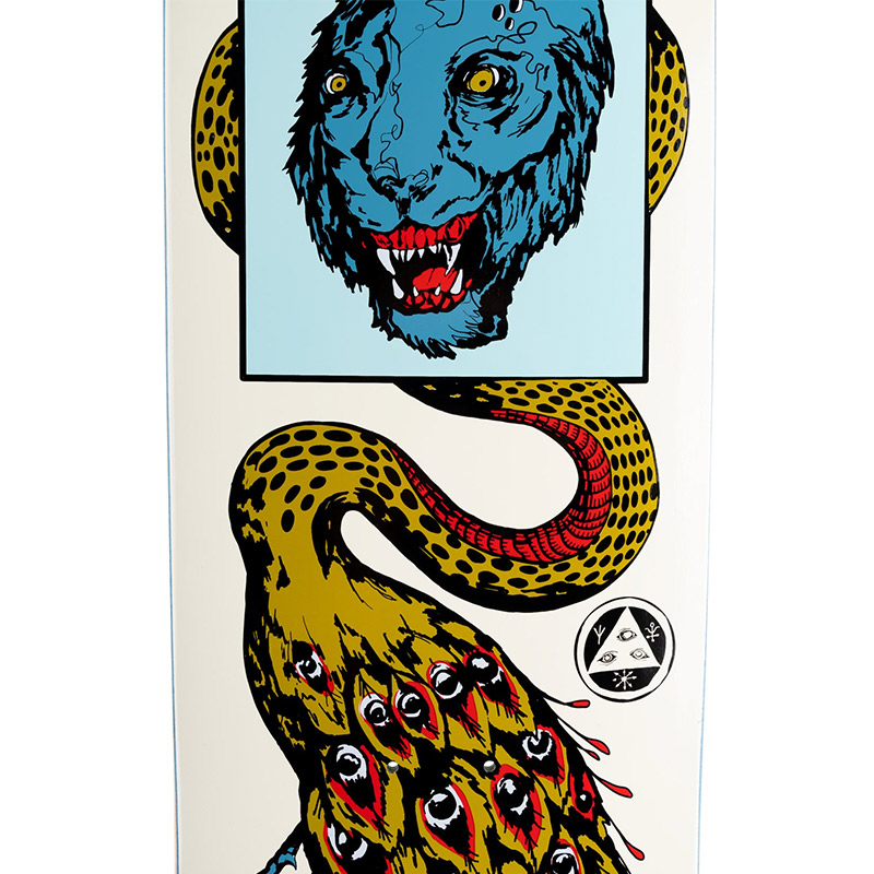 Welcome Glam Dragon On Boline Skateboard Deck Bone 9.25