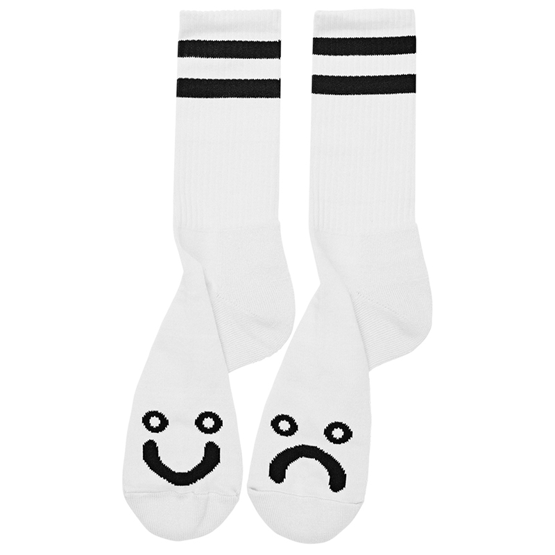 Polar Happy Sad Socks White