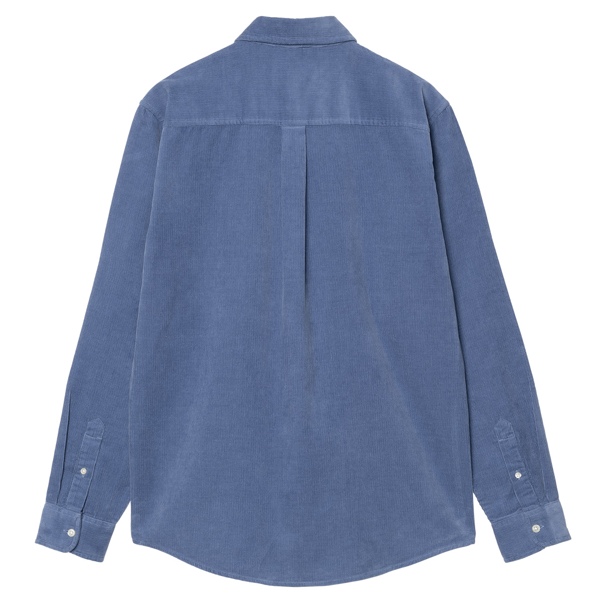 Carhartt WIP Longsleeve Madison Fine Cord Shirt Blue Iris/Wax