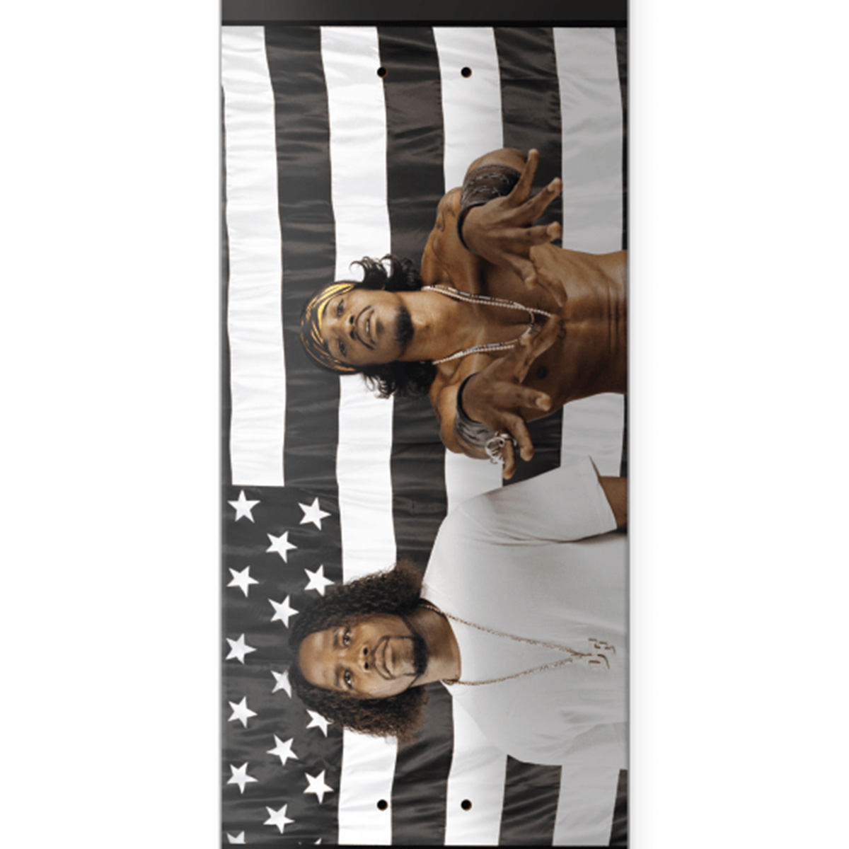 Primitive x Outkast Stripes Skateboard Deck Black 8.125