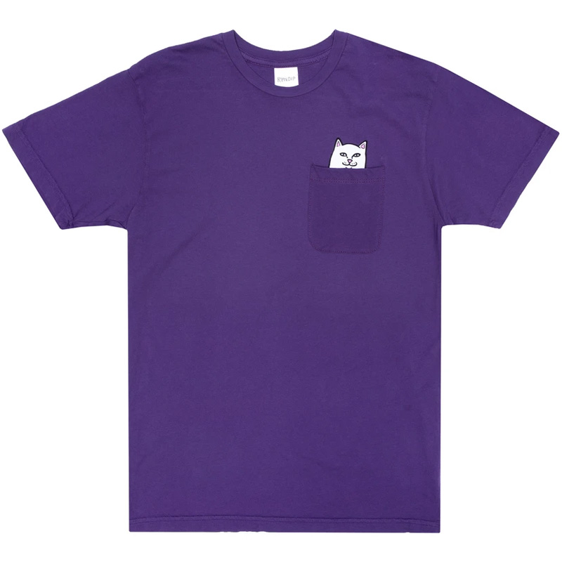 RIPNDIP Lord Nermal Pocket T Shirt Purple S 1107311 S v2