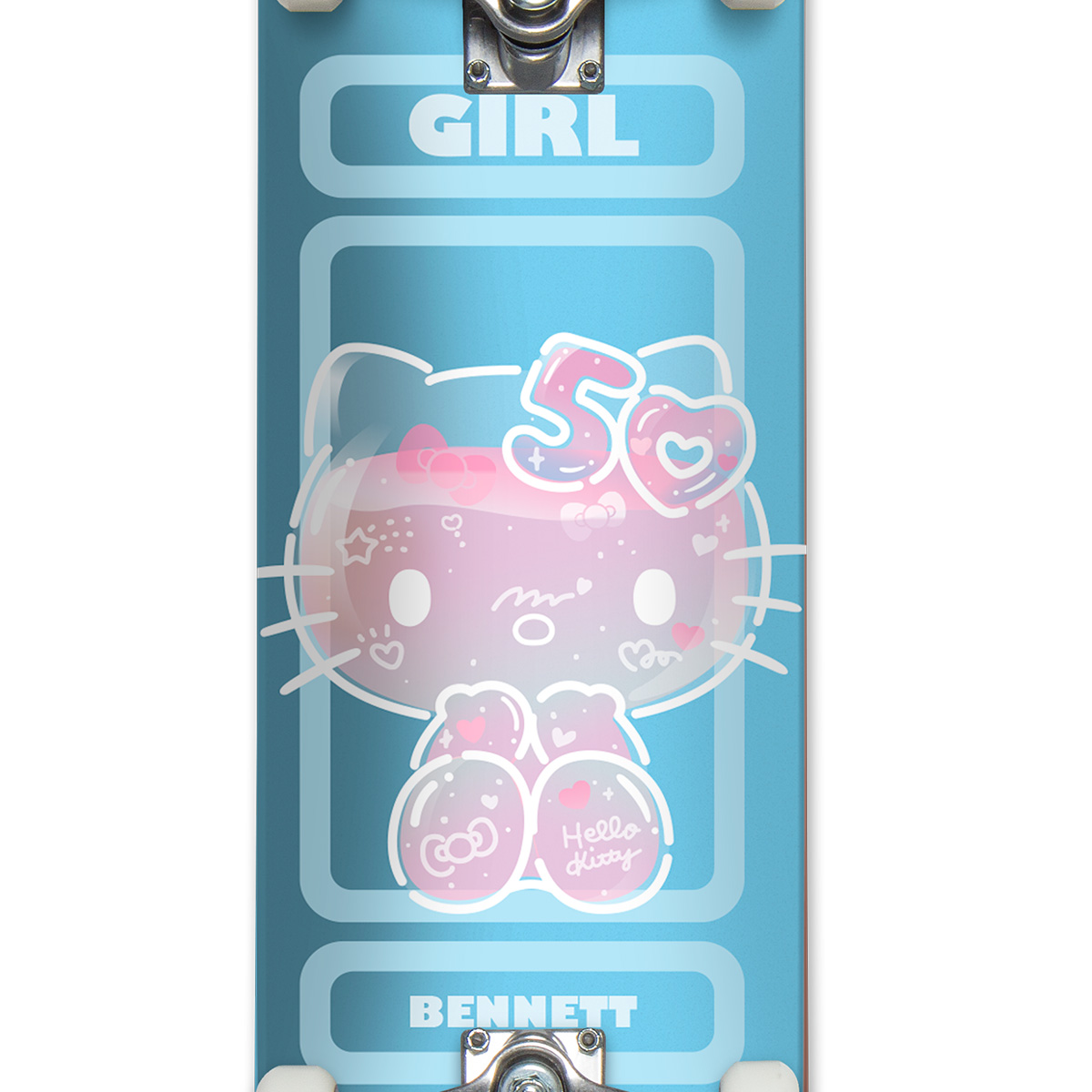 Girl Bennett Hello Kitty 50 Complete Skateboard 7.875