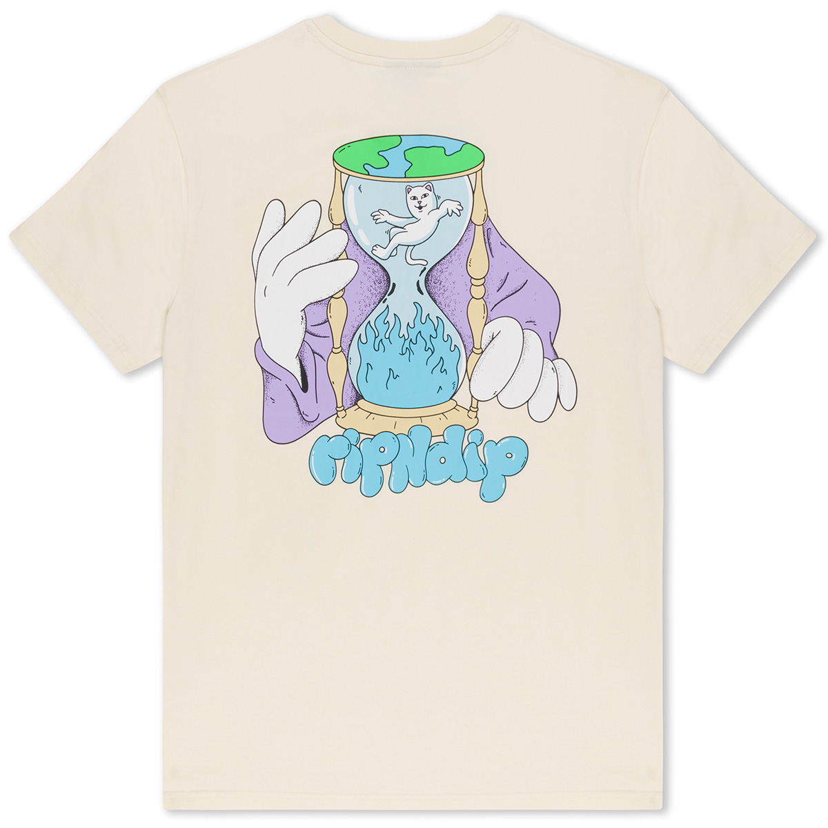 RipnDip Time Turner T-Shirt Natural 