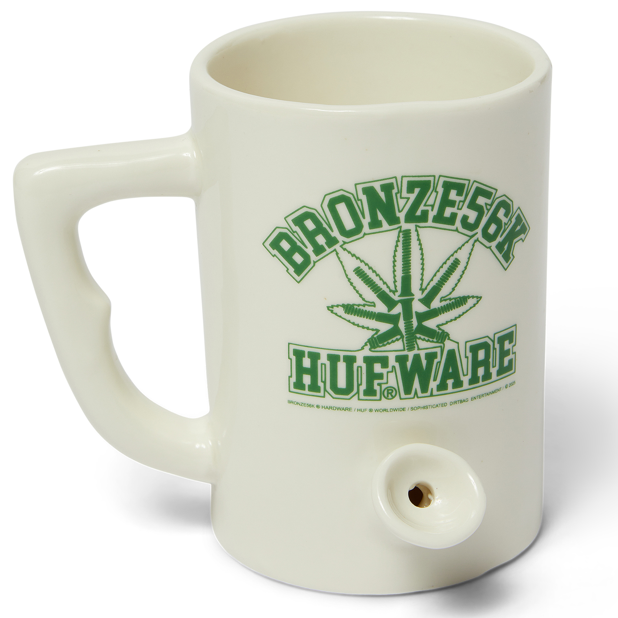 HUF X Bronze 56K Early Riser Mug White