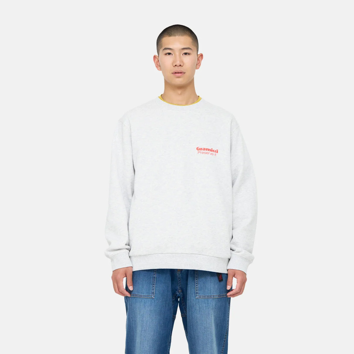 Gramicci Preserve It Crewneck Sweater Grey Heather