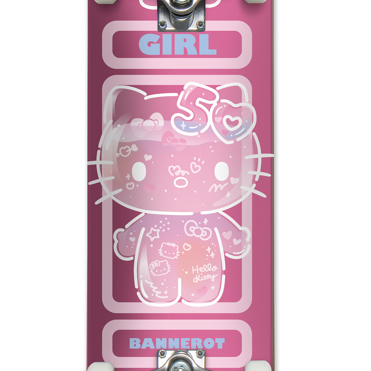 Girl Bannerot Hello Kitty 50 Complete Skateboard 7.5