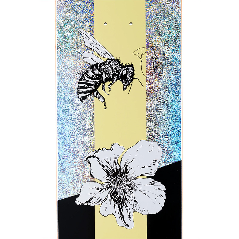 Welcome Adaptation on Son of Moontrimmer Skateboard Deck Glitter Foil 8.25