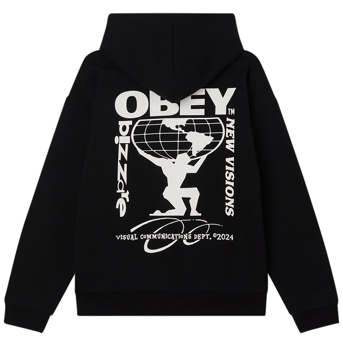 Obey New Visions Extra Heavy Hooded Sweater Black