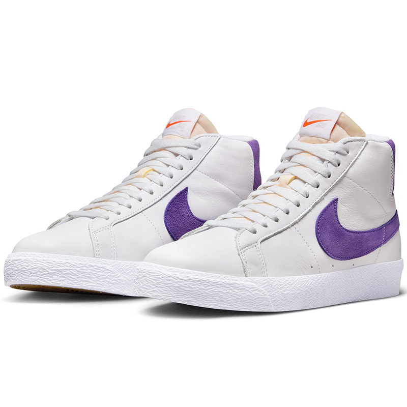 Nike SB Zoom Blazer Mid Iso White/Court Purple/White/Gum Light Brown