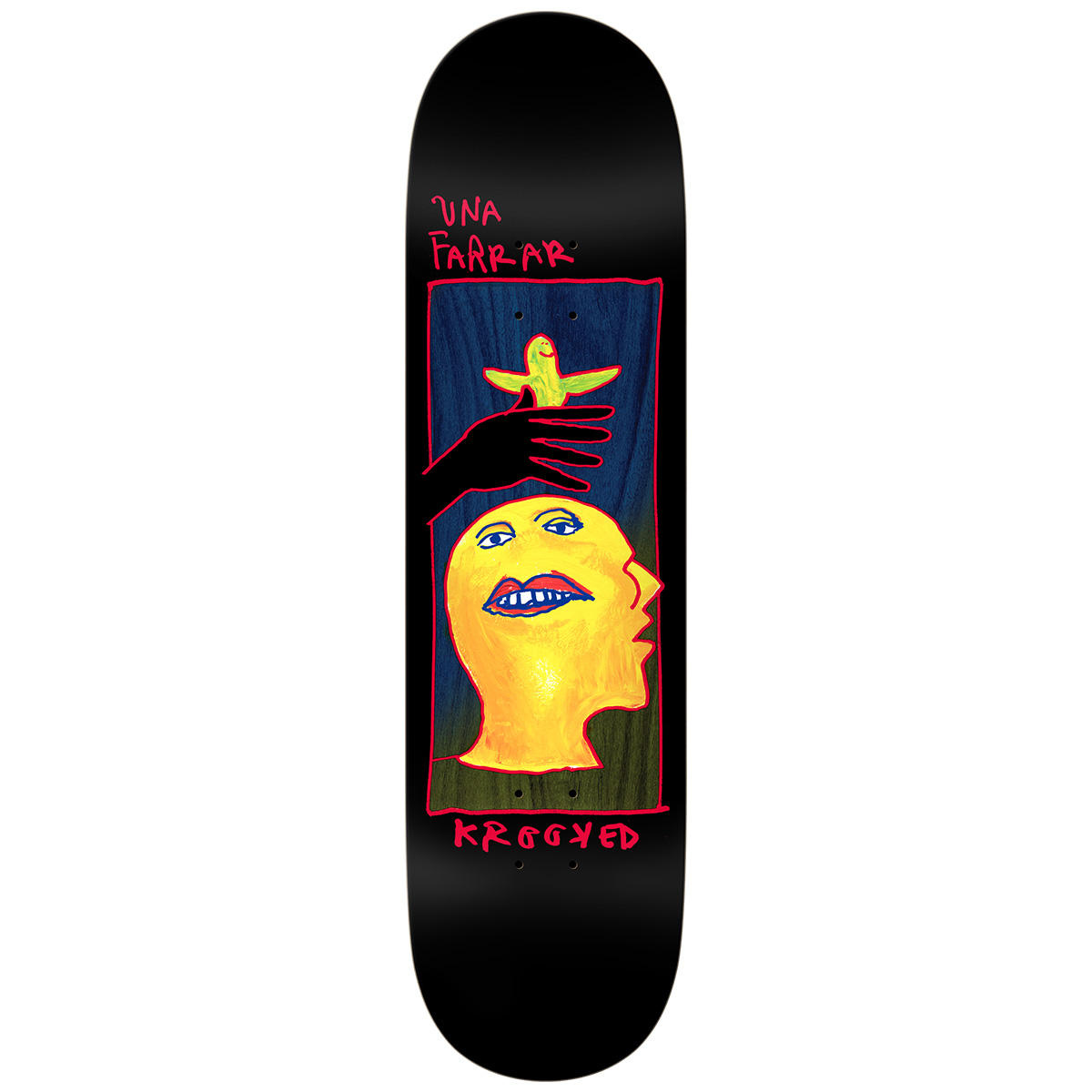 Krooked Una Teeth Skateboard Deck 8.28 