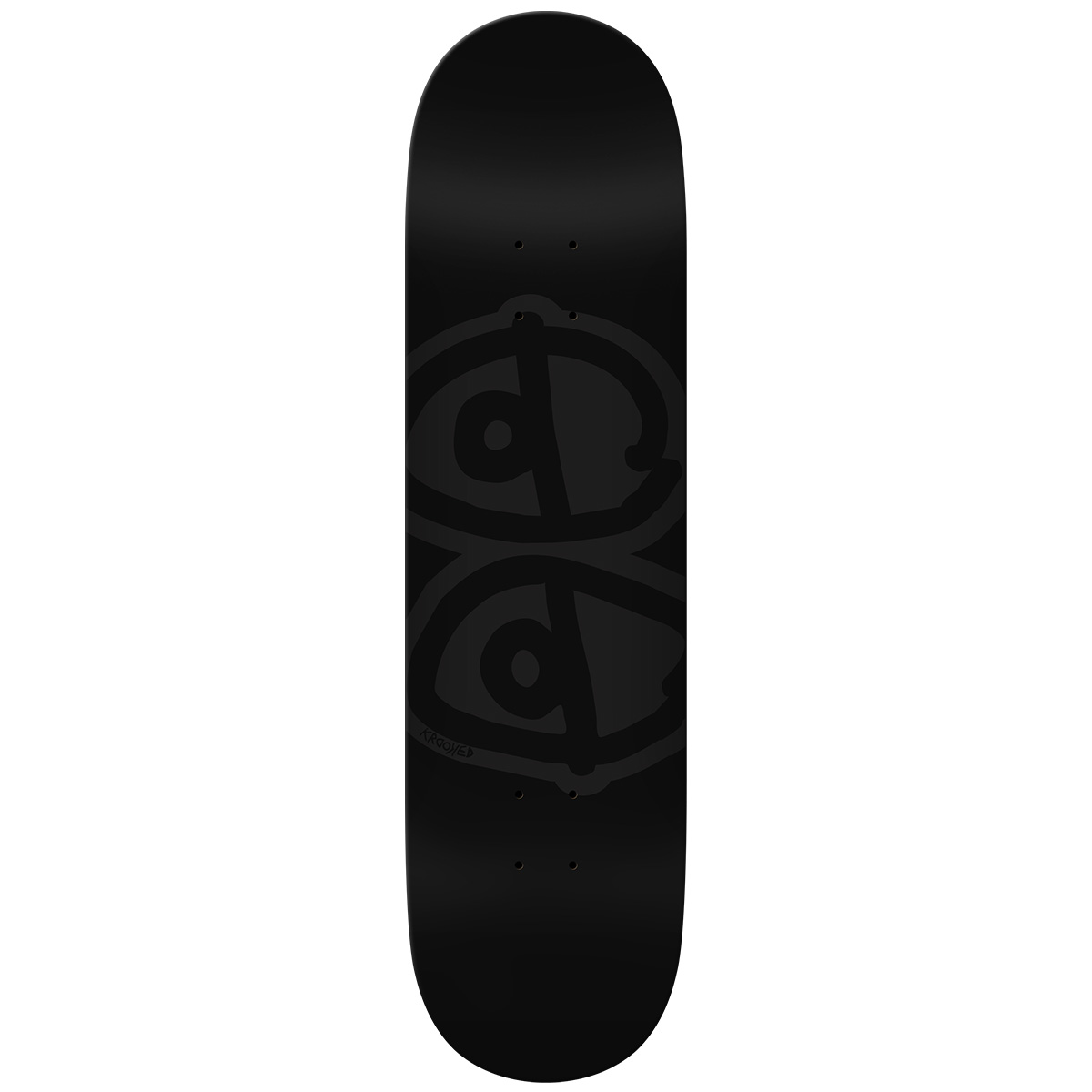 Krooked Eyes Skateboard Deck Black 8.5 