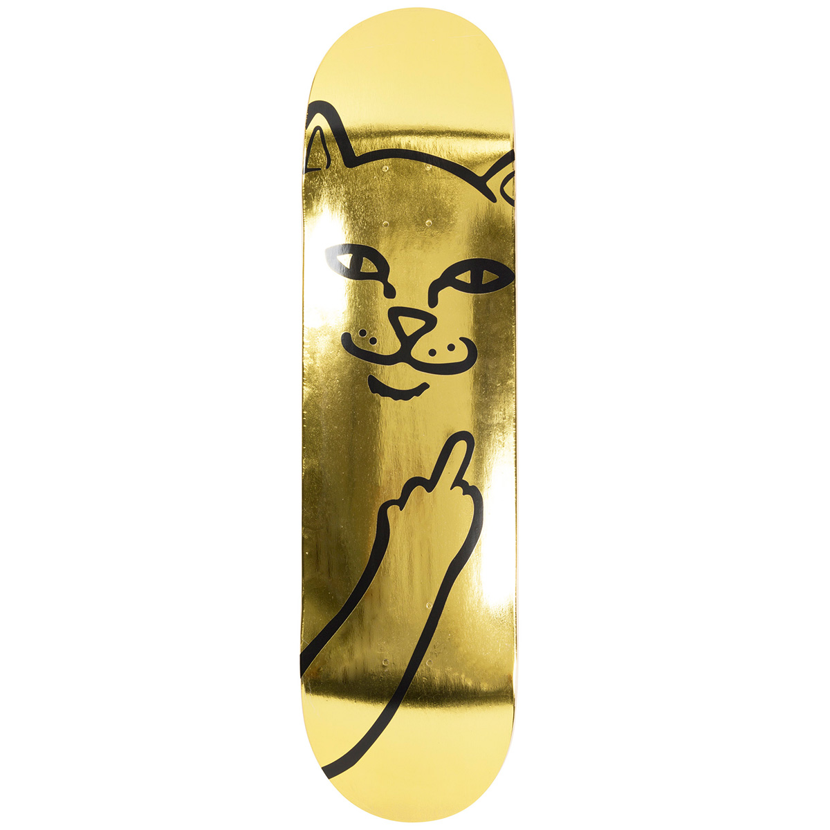 RipnDip Lord Nermal Skateboard Deck Gold 8.25