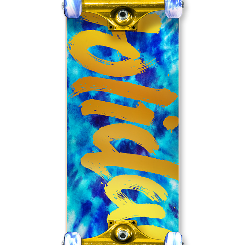 Holiday Skateboards Tie Dye Ice Complete Skateboard 8.0