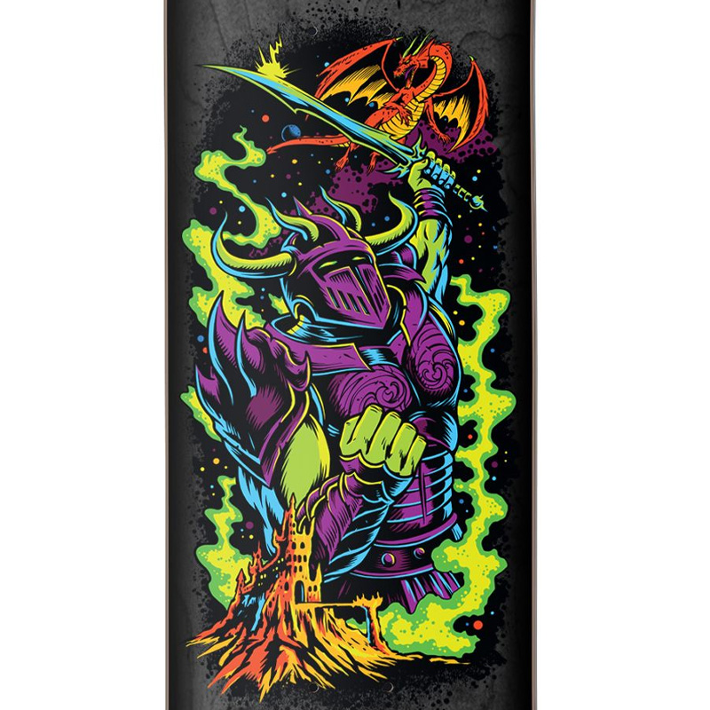 Darkstar Kechaud Blacklight Super Sap R7 Skateboard Deck 8.125