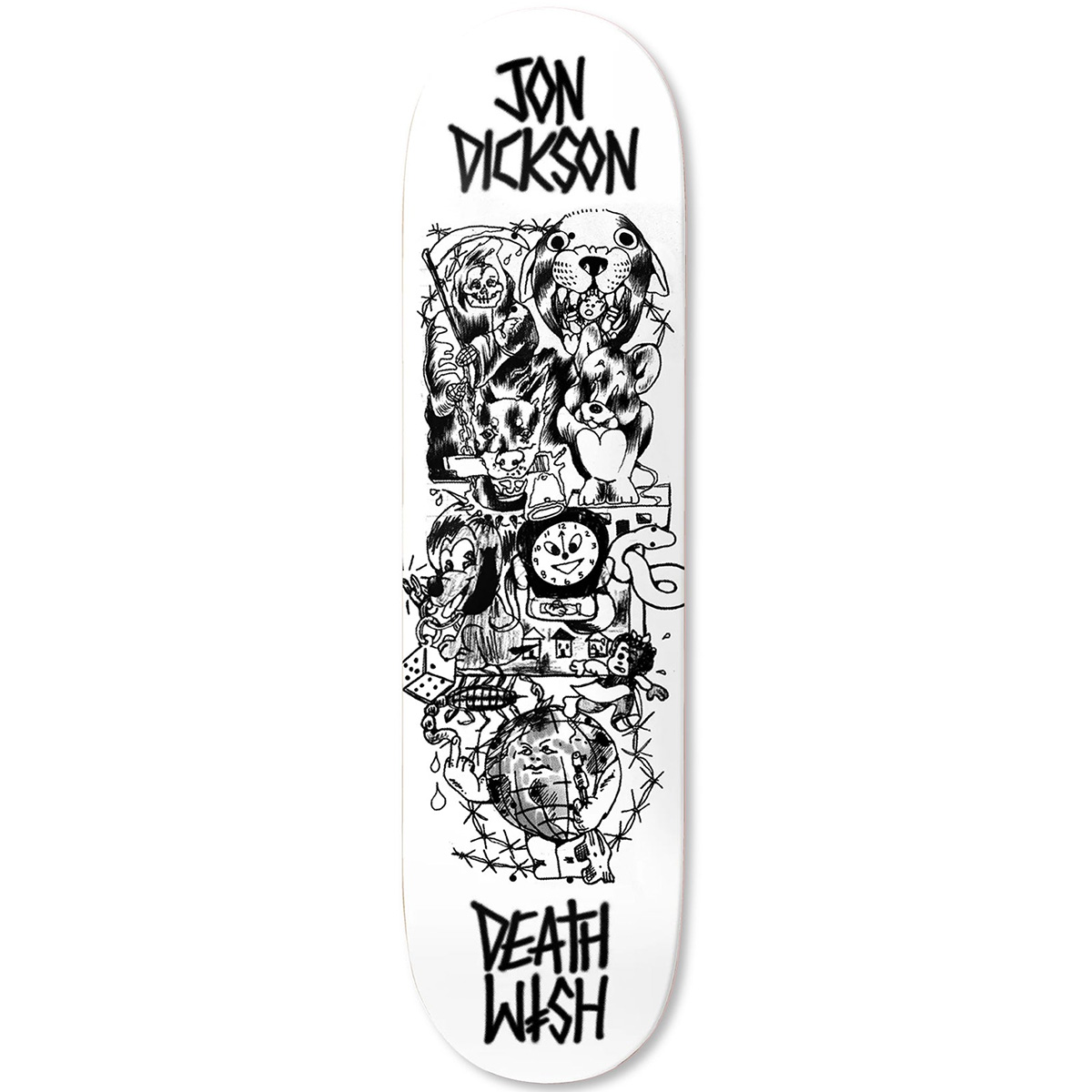 Deahtwish Dickson Descending Skateboard Deck 8.5