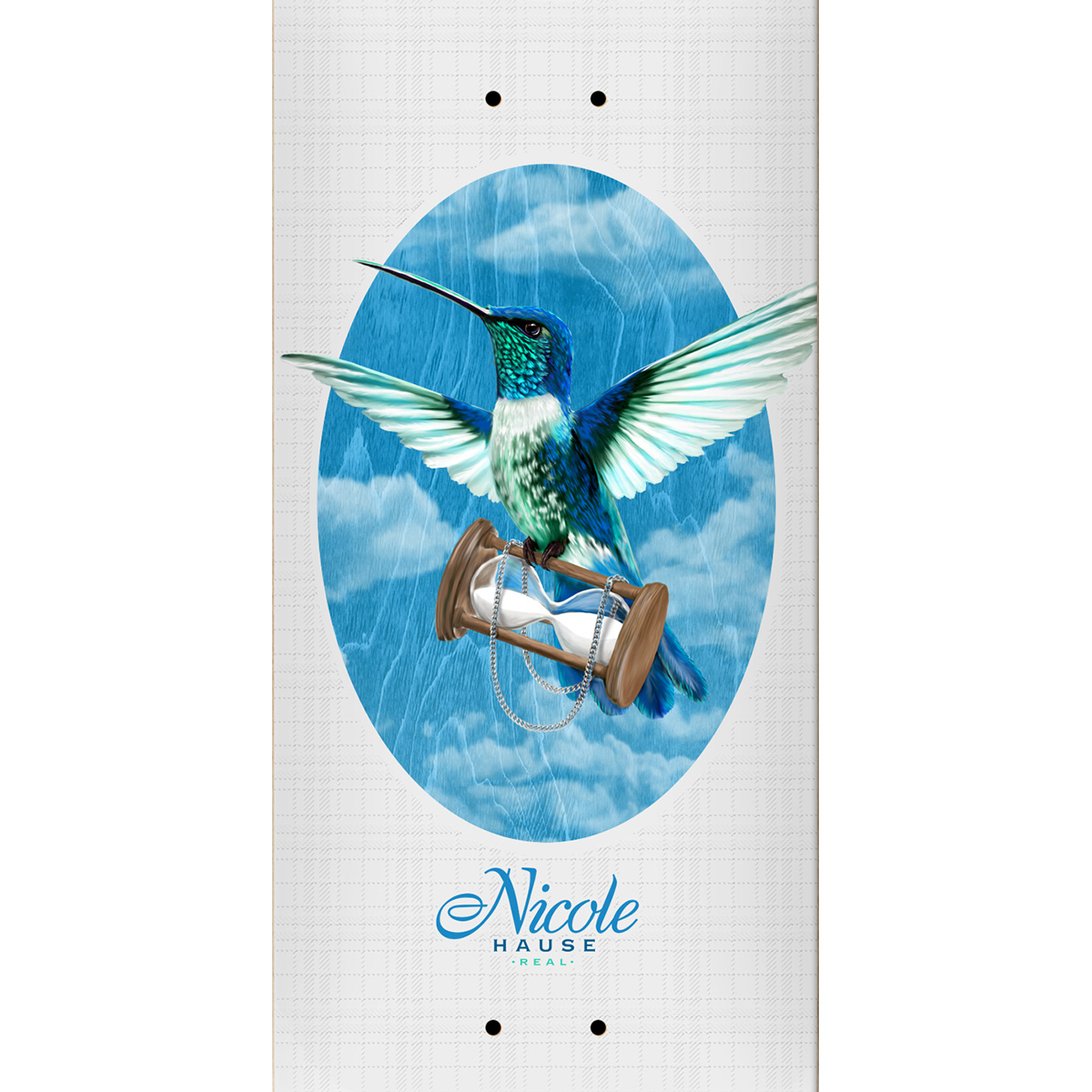 Real Nicole Time Flies Skateboard Deck 8.25 