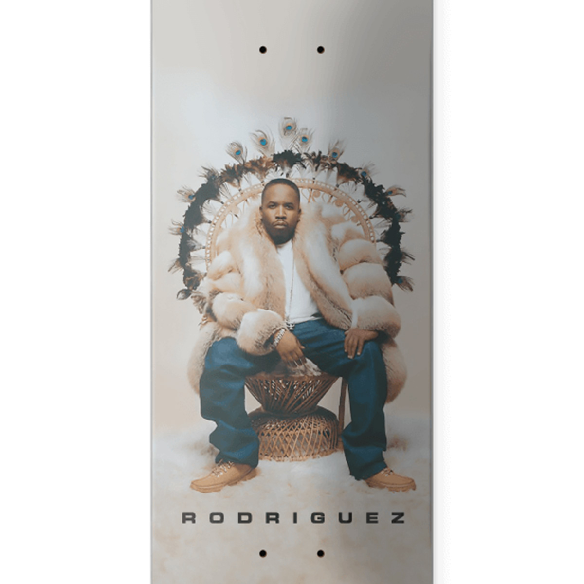 Primitive x Outkast Rodriguez Regal Skateboard Deck Tan 8.25