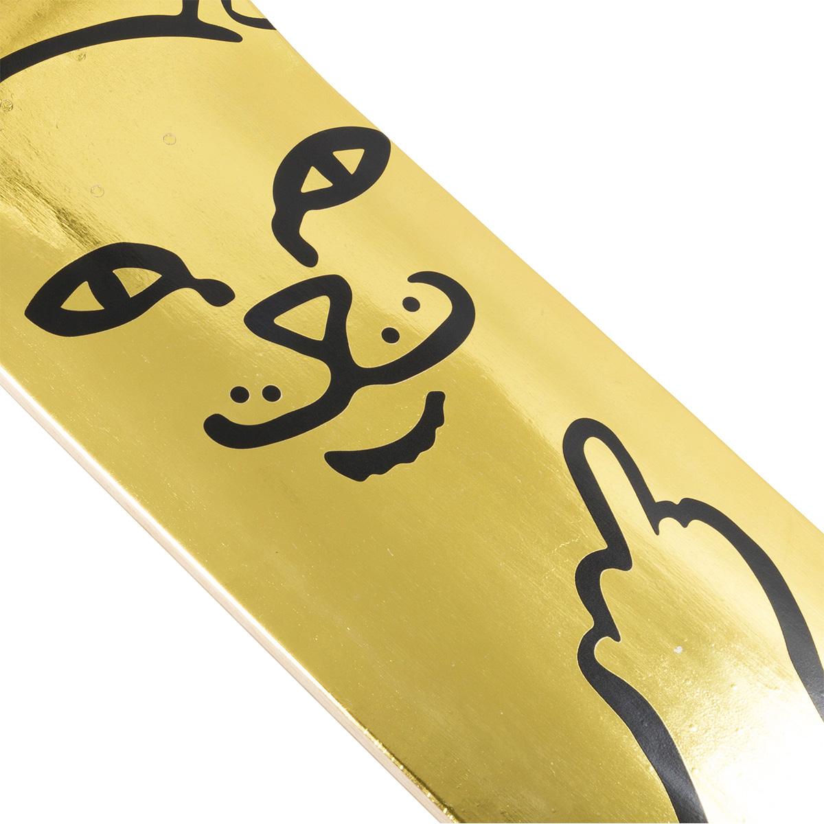 RipnDip Lord Nermal Skateboard Deck Gold 8.25