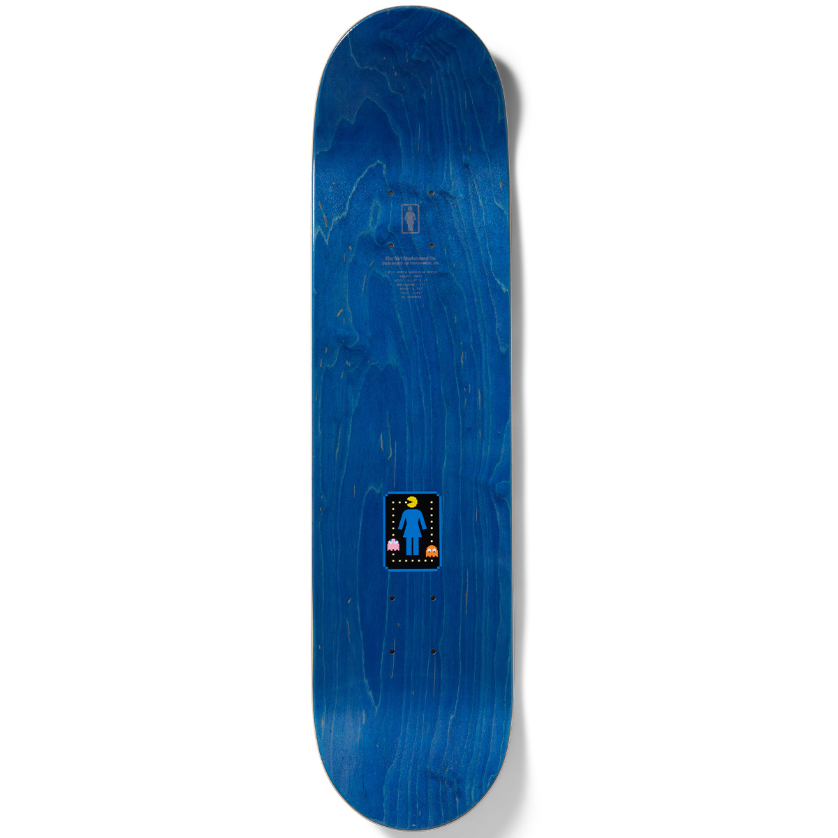 Girl Geering Pac-Man Skateboard Deck 8.5