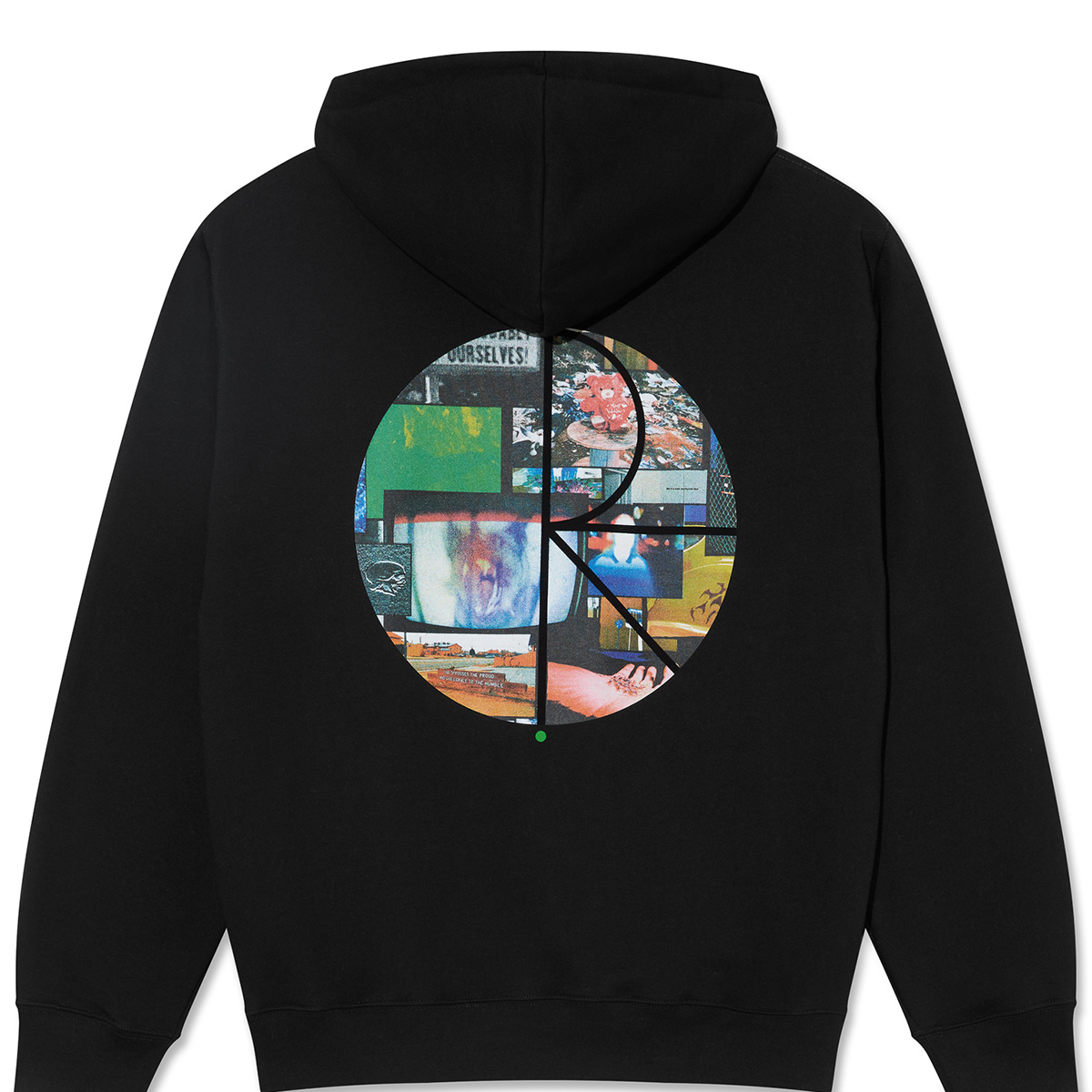 Polar Fill Logo Ourselves Collage Dave Hoodie Black