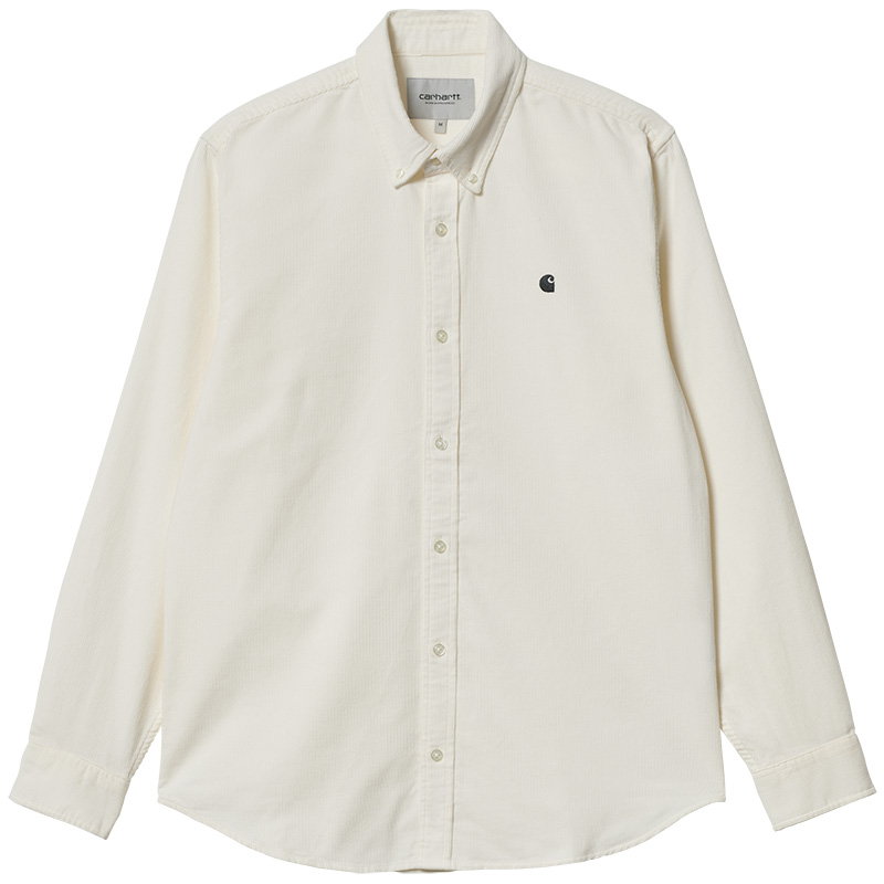 Carhartt WIP Madison Fine Cord Shirt Wax/Black