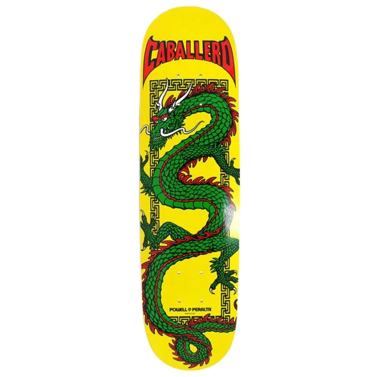 Powell Peralta Cab Chinese Dragon Skateboard Deck Yellow 7.5