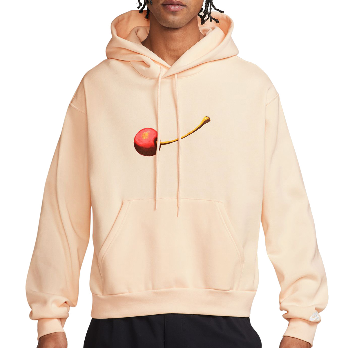 Nike SB Fleece Hoodie Cherry Guava Ice White