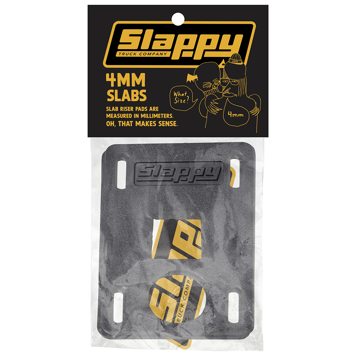 Slappy Slabs Low Riser Pads 4mm -set of 2-