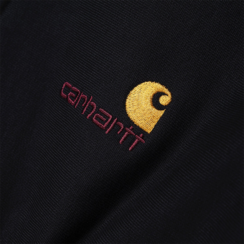 Carhartt WIP American Script Zip Sweater Black