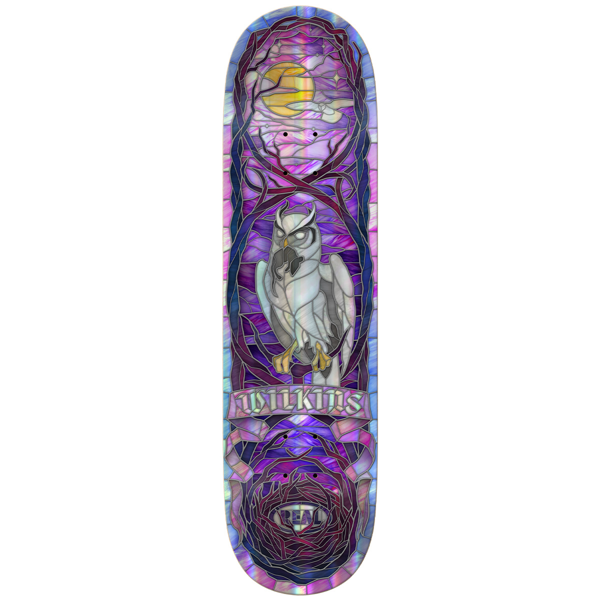 Real Wilkins Holographic Rainbow Foil Cathedral Deck 8.5