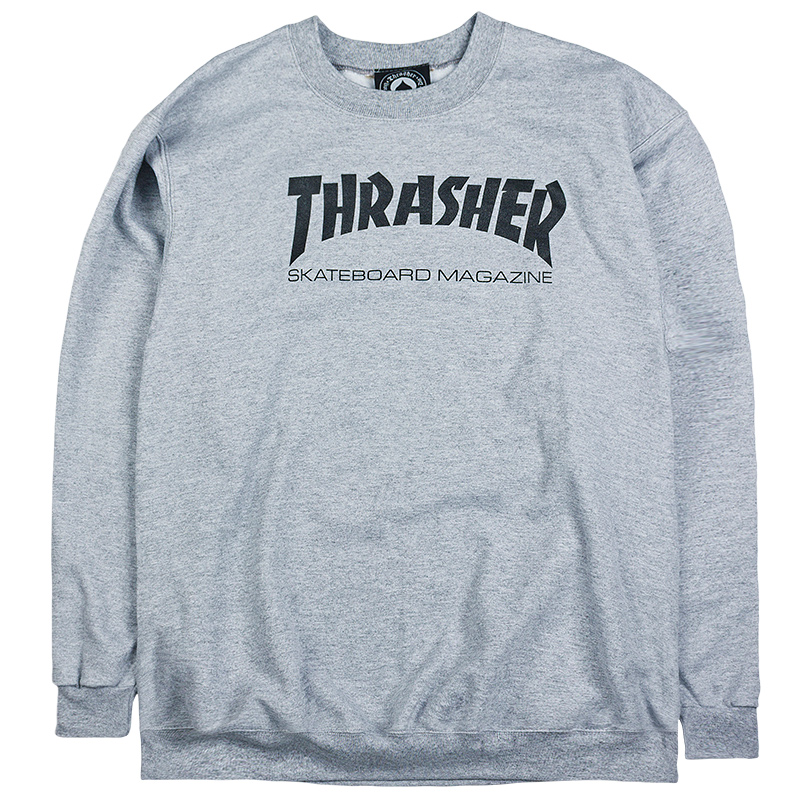 Thrasher Skate Mag Crewneck Sweater Grey