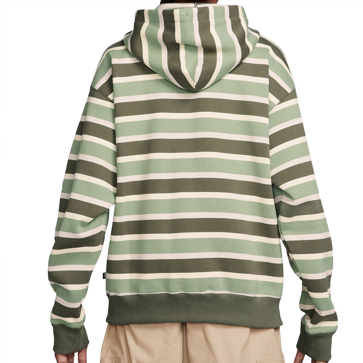 Green and 2025 white striped hoodie