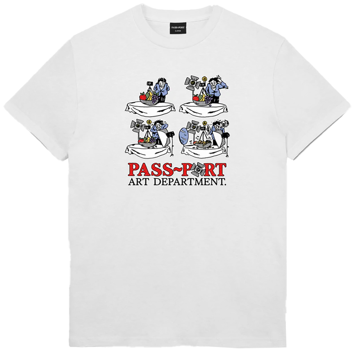 Pass-Port Art Dept. T-shirt White