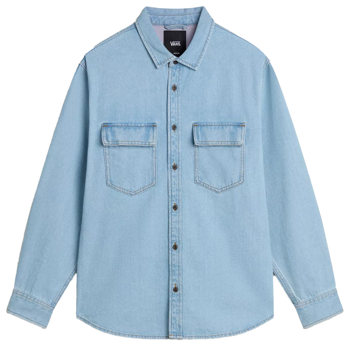 Vans Palmhill Denim Longsleeve Shirt Faded Denim