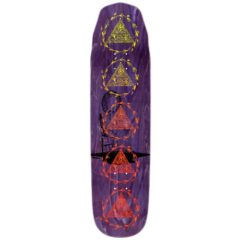 Welcome Soil Nora Pro Model on Wicked Queen Skateboard Deck Purple Stain 8.6