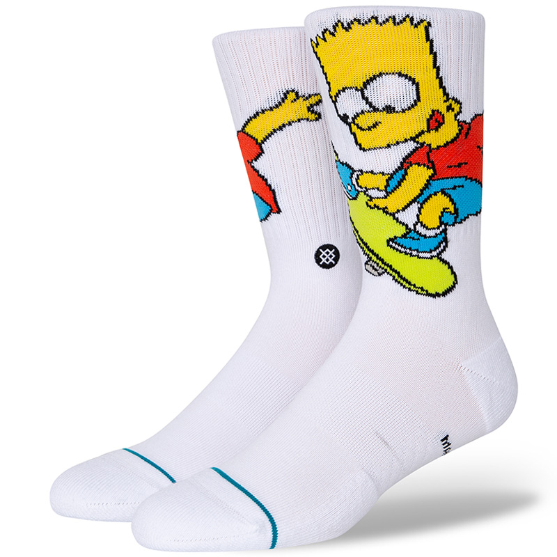 Stance Bart Simpson Socks White