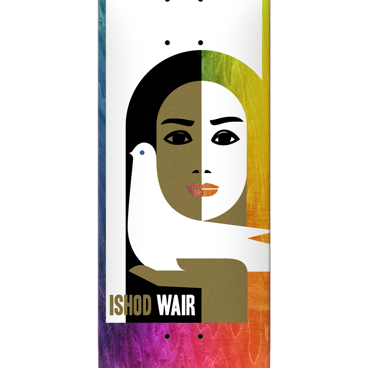 Real Ishod Peace Die-Dye Edt. Skateboard Deck Full SE 8.5