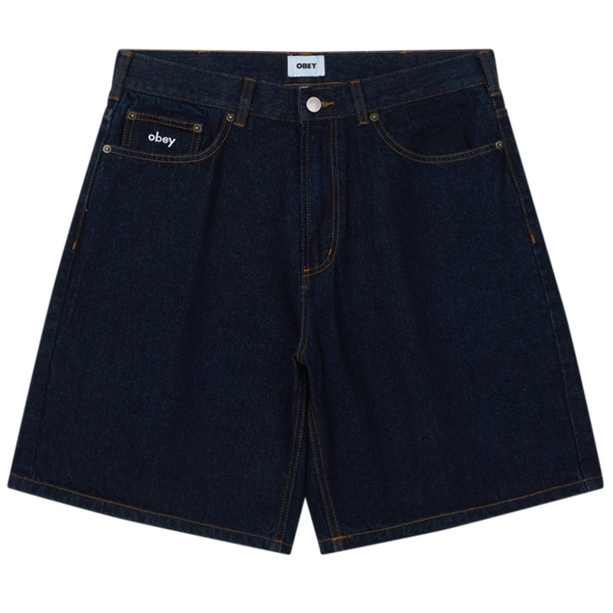 Obey Bigwig Baggy Denim Short Rinse Indigo