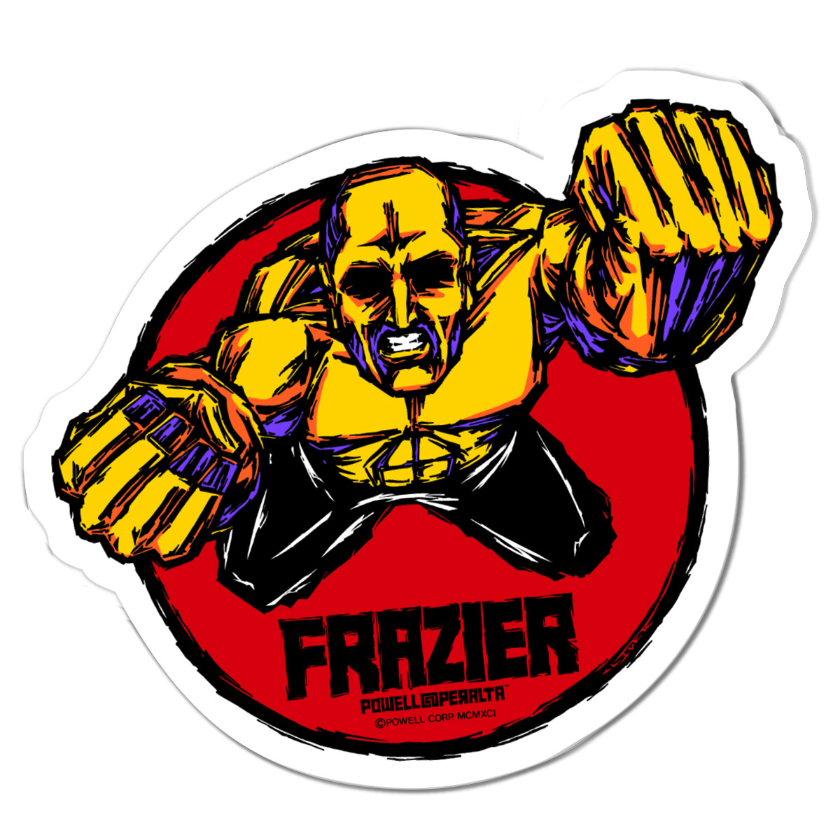 Powell Peralta Mike Frazier Yellow Man Sticker