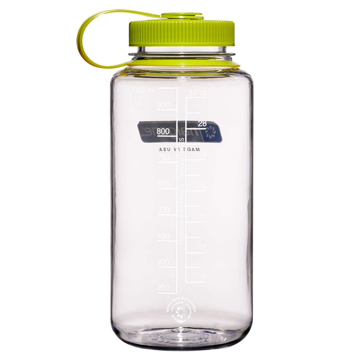 Nalgene Wide Mouth 1000ml Clear Sustain