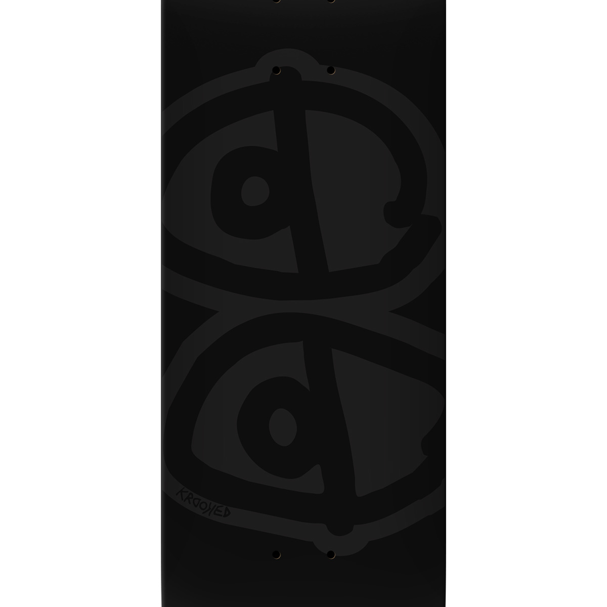 Krooked Eyes Skateboard Deck Black 8.5 