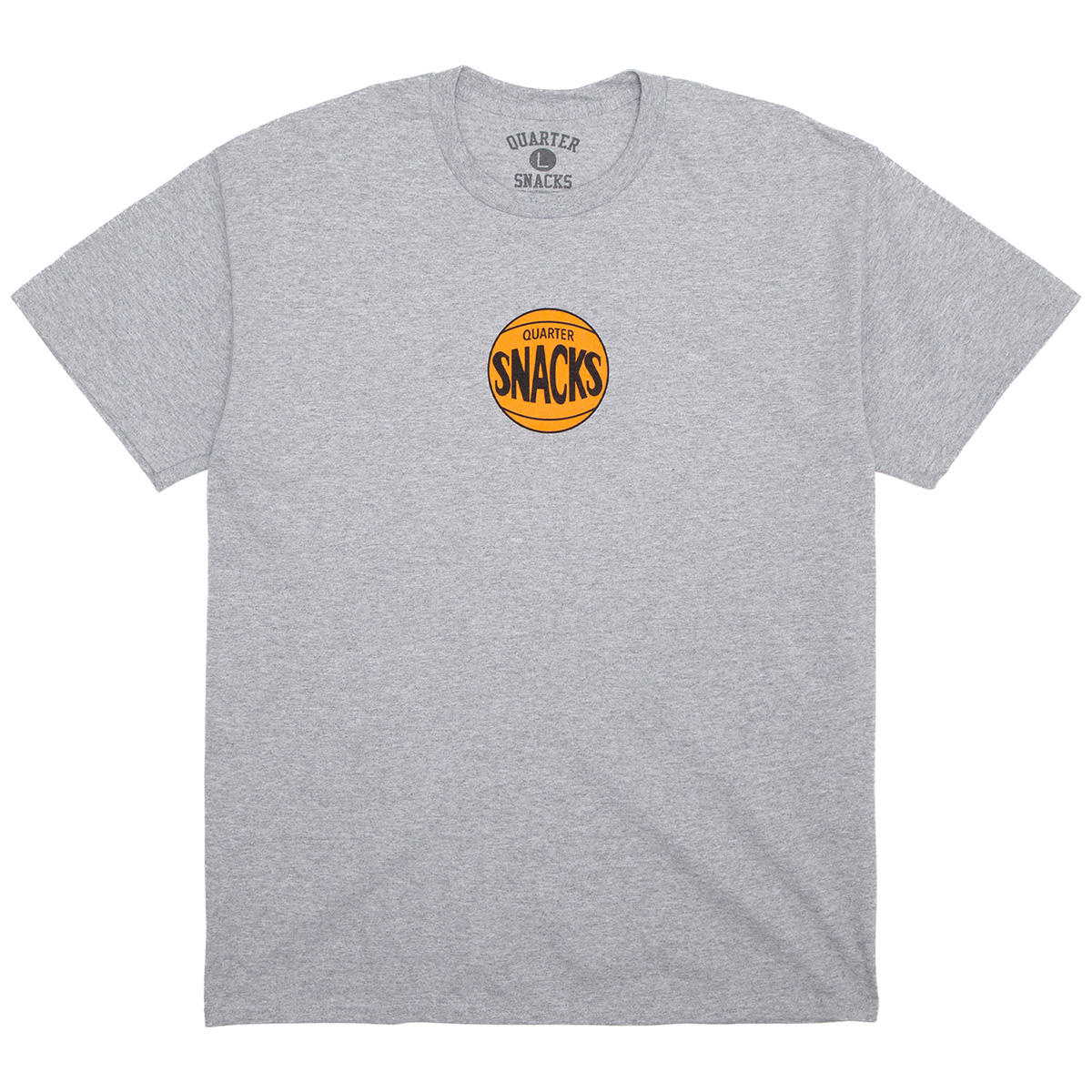 Quartersnacks 70's Logo T-Shirt Heather Grey