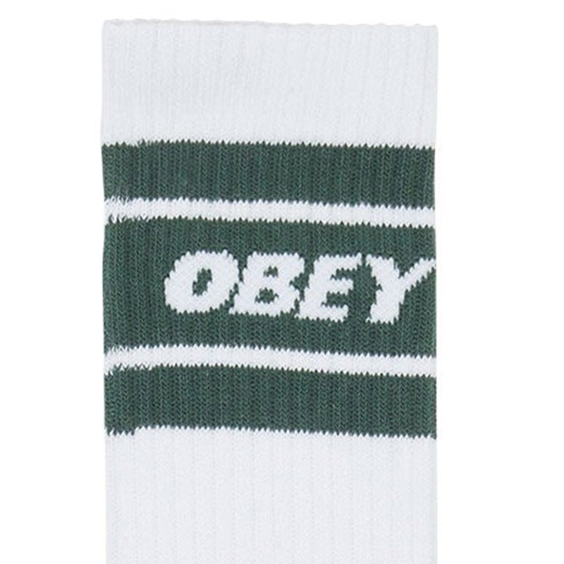 Obey Cooper II Socks White/Dark Cedar