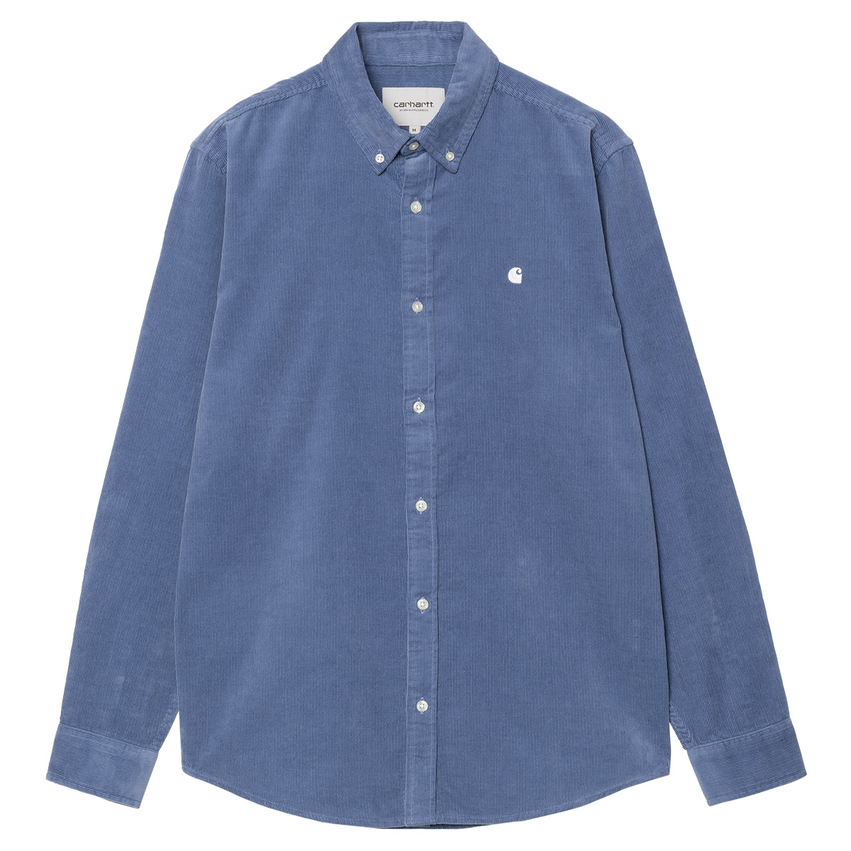 Carhartt WIP Longsleeve Madison Fine Cord Shirt Blue Iris/Wax